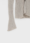 Haen V-neck Slim Ribbed Cardigan