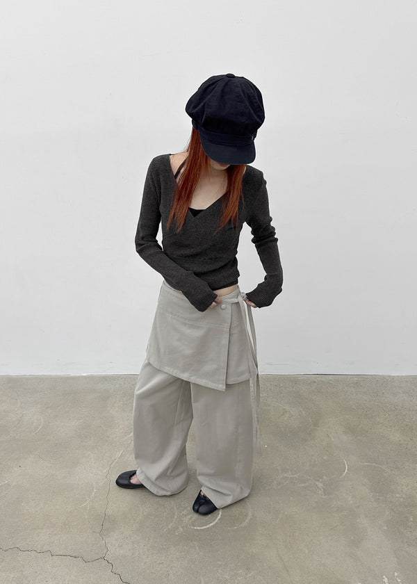 Delco Set - Wrap Skirt, Pants
