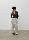 Delco Set - Wrap Skirt, Pants