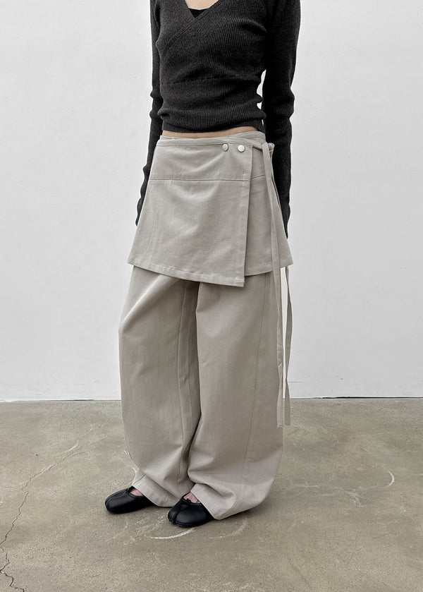 Delco Set - Wrap Skirt, Pants