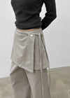 Delco Set - Wrap Skirt, Pants