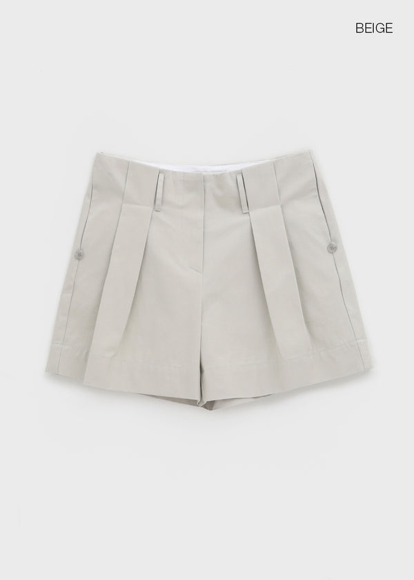 Ritsri Two-Way Roll-Up Cotton Short Pants