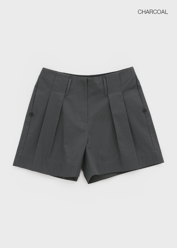 Ritsri Two-Way Roll-Up Cotton Short Pants