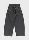 Tenshut Bijou Non-Fade Wide Balloon Denim Pants