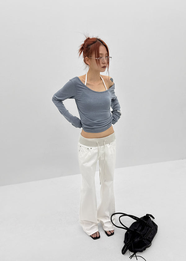 Maven Low-Waist Bootcut Banding Pants