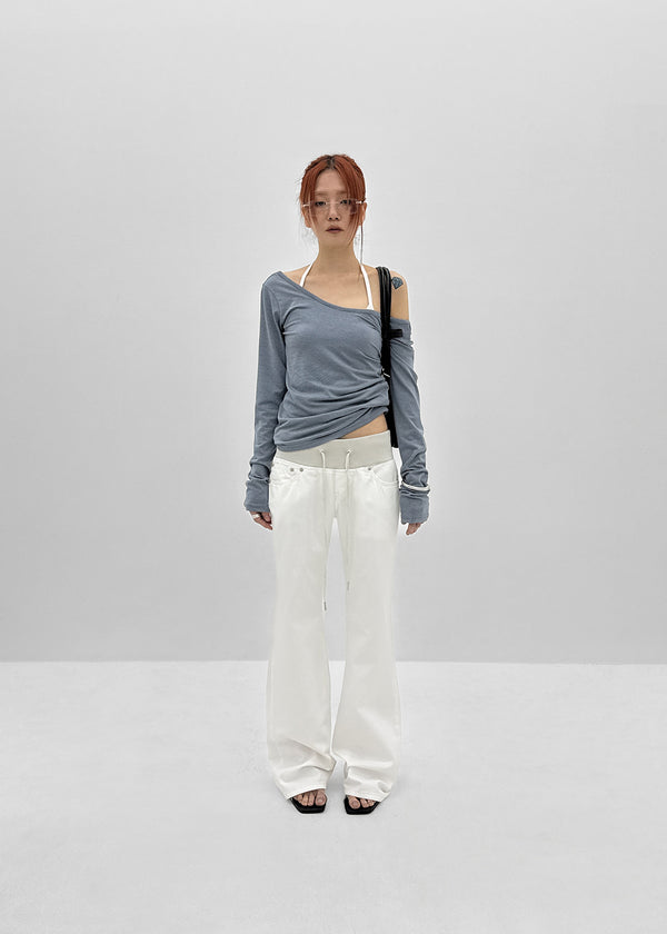 Maven Low-Waist Bootcut Banding Pants