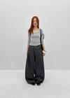 Tenshut Bijou Non-Fade Wide Balloon Denim Pants
