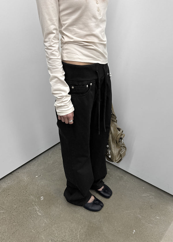 Maven Low-Waist Bootcut Banding Pants