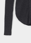 Baent Snap Button Rounding Slim Cardigan