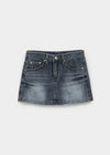 Lecan Low-waist Denim Miniskirt
