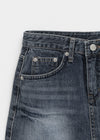 Lecan Low-waist Denim Miniskirt