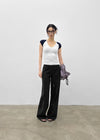 Yenrona V-neck Short-sleeved T-shirt