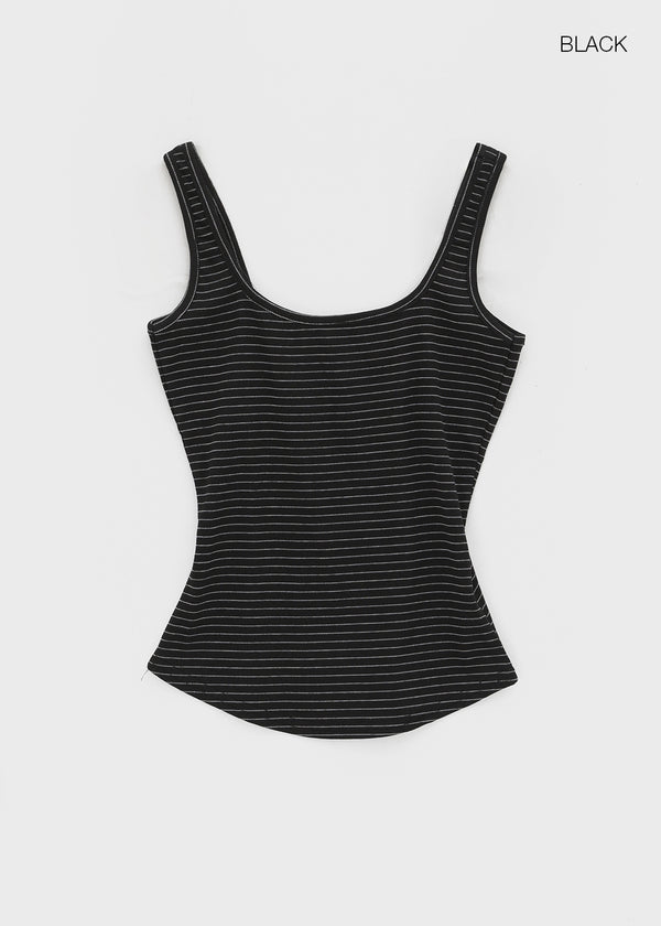 Poise Stripe Square Neck Sleeveless