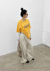 Marita Overfit Lettering Short Sleeve Tee