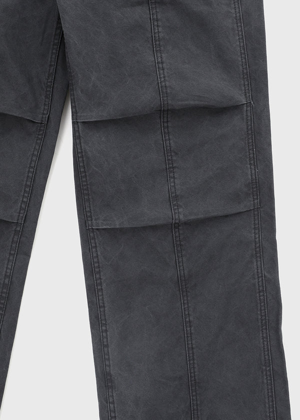 (UNISEX) Urban Washing Cut-out Wide Cargo Pants