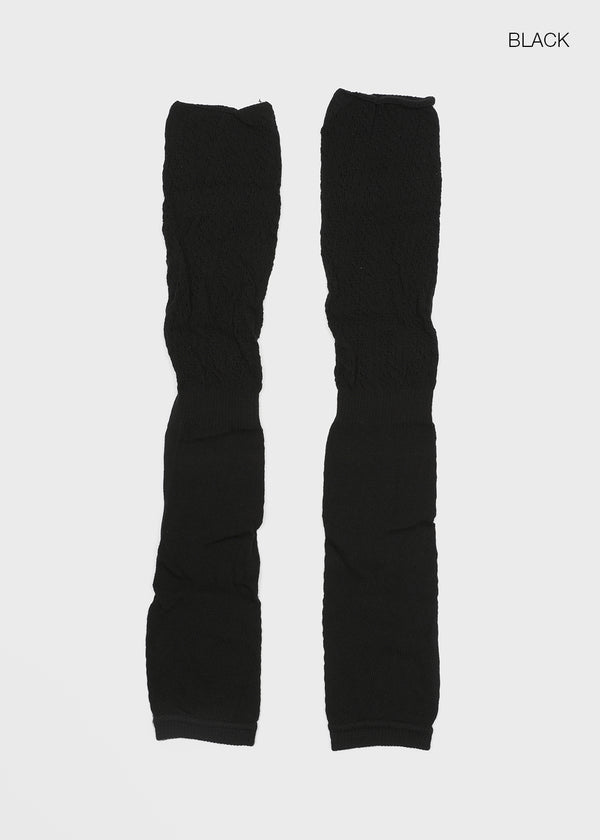 Maol Two-Tone Shirring Knit Leg Warmer