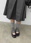 Maol Two-Tone Shirring Knit Leg Warmer