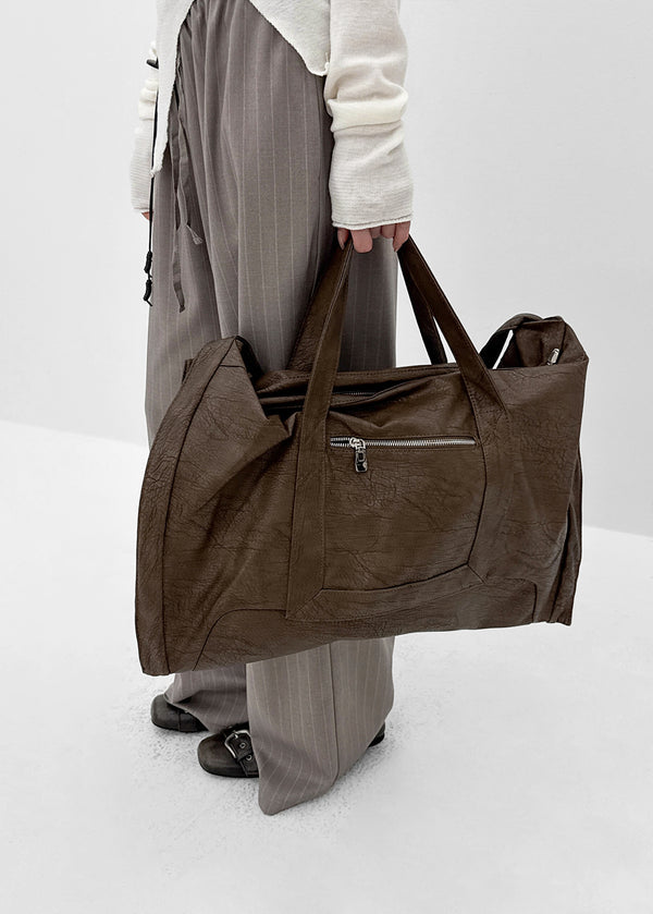 Hanobi Vintage Washed Big Shoulder Bag