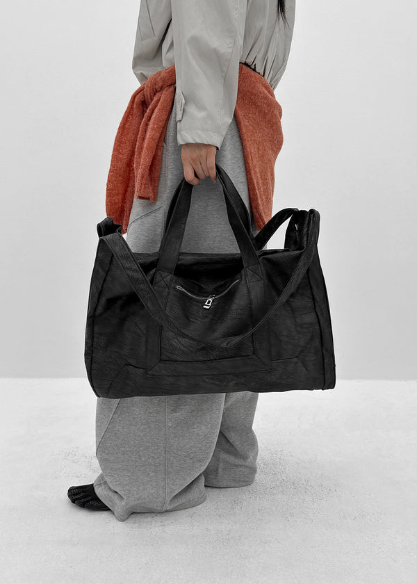 Hanobi Vintage Washed Big Shoulder Bag