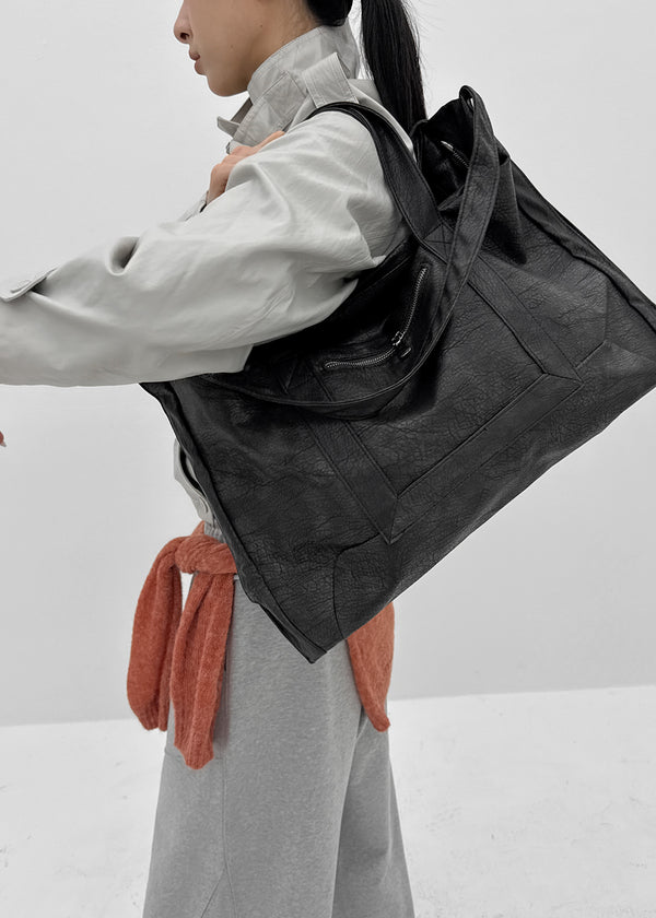 Hanobi Vintage Washed Big Shoulder Bag