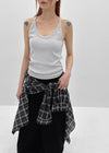 Dipley U-neck Ribbed Sleeveless