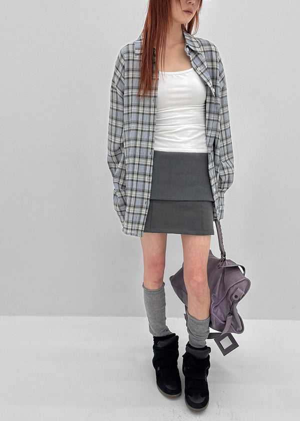 Huriki Folding Mini Skirt Pants