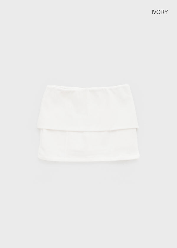 Huriki Folding Mini Skirt Pants