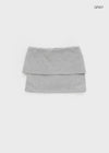 Huriki Folding Mini Skirt Pants