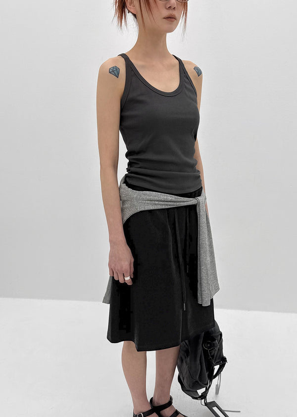 Dipley U-neck Ribbed Sleeveless