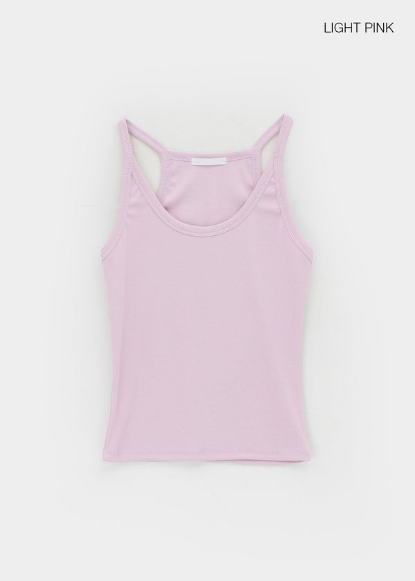 Dipley U-neck Ribbed Sleeveless