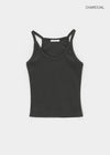 Dipley U-neck Ribbed Sleeveless