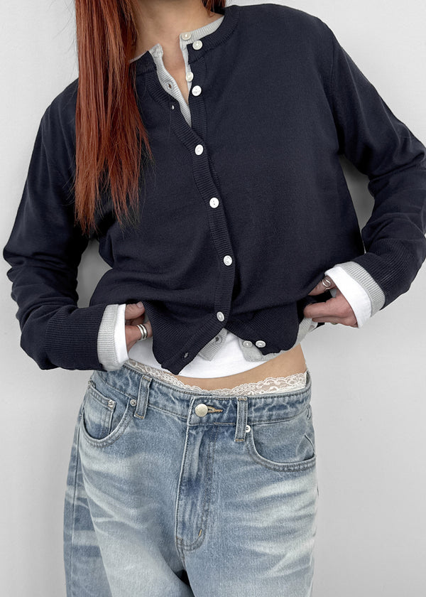 Beckive Round Knit Cardigan