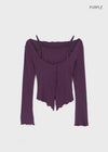 Hargen SET - Cardigan, Sleeveless (Built-in Cap)