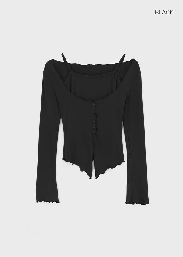 Hargen SET - Cardigan, Sleeveless (Built-in Cap)