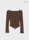 Hargen SET - Cardigan, Sleeveless (Built-in Cap)
