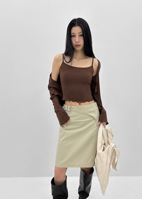 Hargen SET - Cardigan, Sleeveless (Built-in Cap)