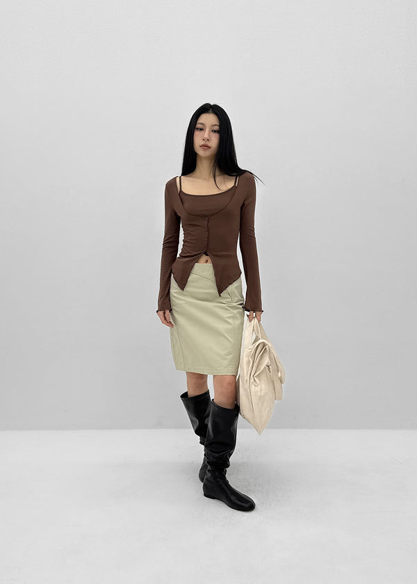 Hargen SET - Cardigan, Sleeveless (Built-in Cap)