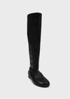 Tonycorn Spandex Leather Long Boots
