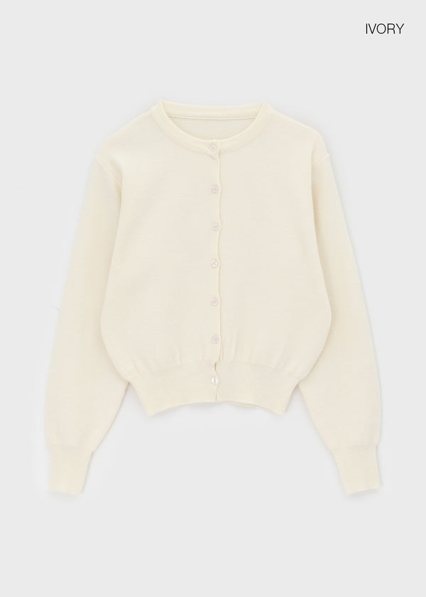 Celloti Round Knit Cardigan