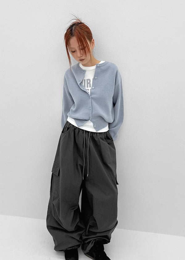 Celloti Round Knit Cardigan