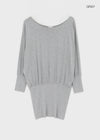 Pinko Drape Off-shoulder Long Sleeve Tee