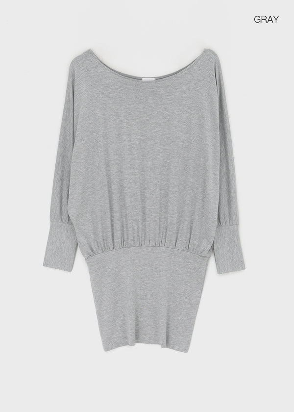 Pinko Drape Off-shoulder Long Sleeve Tee