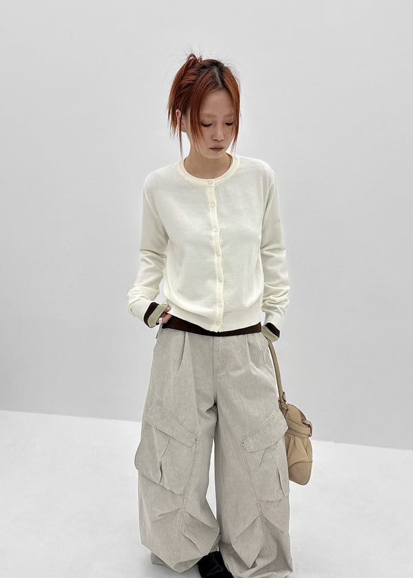 Beckive Round Knit Cardigan