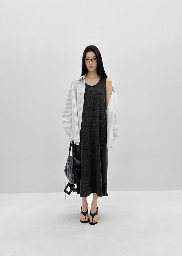 Nuss Layered Sleeveless Long Dress