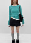 Caroine Raw Denim Shorts