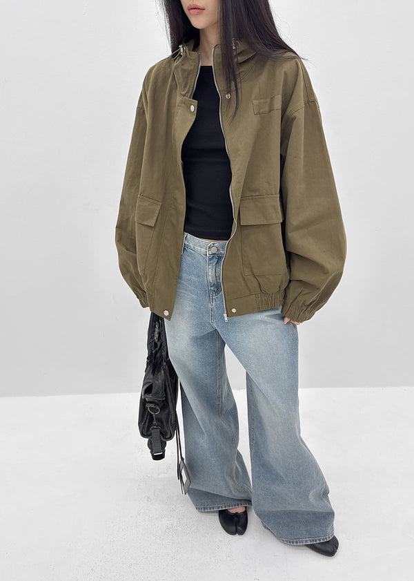 Parua High-neck Hooded Field Jacket