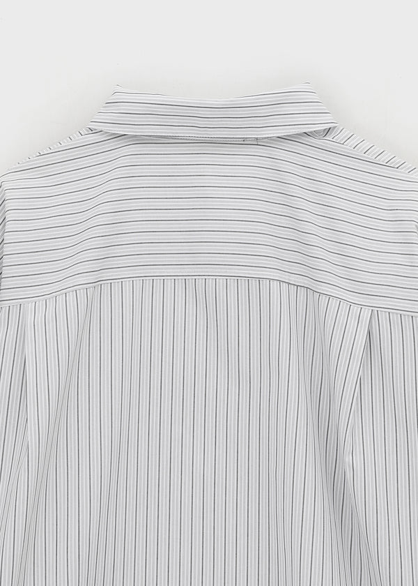 (UNISEX) Blton Loose Fit Striped Shirt