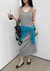 Nuss Layered Sleeveless Long Dress