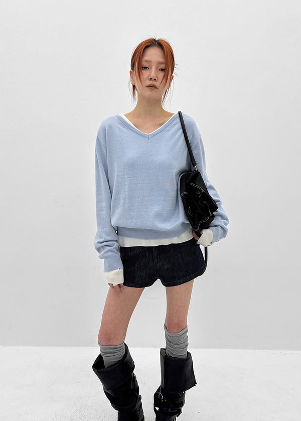 Caroine Raw Denim Shorts