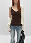 Pomerin Lace Layered Sleeveless Top